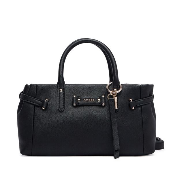 Torebka Guess. Czarne kuferki Guess, z aplikacjami, bez dodatków. Za 544,99 zł.