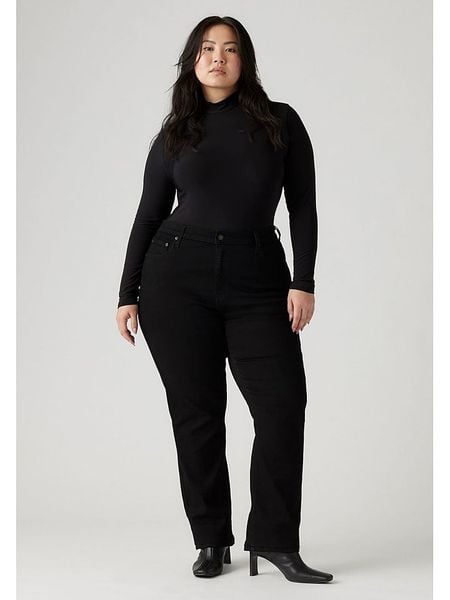 Levi's Dżinsy "724 " - Regular fit - w kolorze czarnym rozmiar: 42/L. Czarne jeansy Levi's®, z aplikacjami, z podwyższonym stanem. Za 174,43 zł.