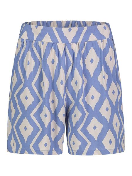 Sublevel Szorty w kolorze błękitno-białym rozmiar: XS. Niebieskie szorty Sublevel, bez wzorów, z wiskozy, klasyczne, z podwyższonym stanem. Za 56,99 zł.