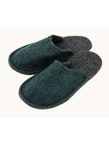 Kitz-pichler Wełniane kapcie "Hubi" w kolorze zielonym rozmiar: 43. Zielone kapcie Kitz-Pichler, bez wzorów, z materiału. Za 60,99 zł.