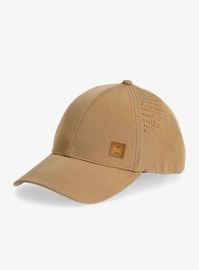 Czapka z daszkiem Buff Summit Cap. Brązowe czapki Buff, bez wzorów, z elastanu, wakacyjne. Za 130,99 zł.