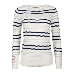 Desigual Sweter Damski M Biały. Swetry klasyczne marki Desigual. W wyprzedaży za 255,00 zł.