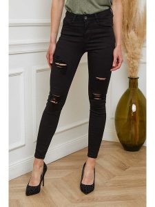 Joséfine Dżinsy "Livnat" - Skinny fit - w kolorze czarnym rozmiar: XL. Czarne jeansy Joséfine, bez wzorów. Za 162,49 zł.