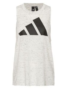 Adidas Top w kolorze szarym rozmiar: XS. Szare topy ADIDAS, xs, bez wzorów, z bawełny, bez kołnierzyka, bez ramiączek. Za 61,46 zł.