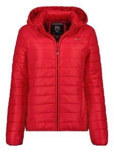 Geographical Norway Kurtka pikowana "Atika" w kolorze czerwonym rozmiar: S. Czerwone kurtki Geographical Norway, s, z aplikacjami, bez kaptura. Za 149,31 zł.