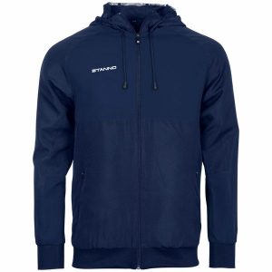 Bluza z kapturem Stanno Centro Micro. Niebieskie bluzy STANNO, m, bez wzorów, z kapturem. W wyprzedaży za 203,50 zł.