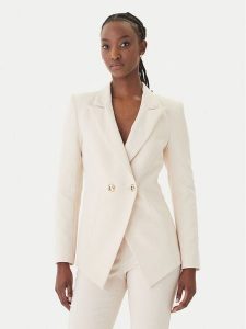 Rinascimento Marynarka CFC0128646003 Beżowy Slim Fit. Brązowe marynarki i żakiety Rinascimento, l, bez wzorów, z syntetyku. Za 550,99 zł.