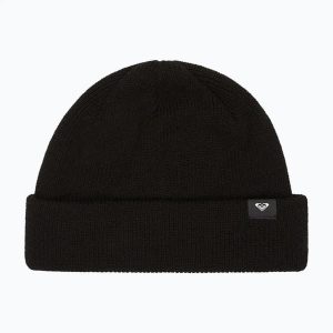 Czapka zimowa damska ROXY Folker Beanie. Czarne czapki Roxy, bez wzorów, z materiału. Za 83,99 zł.