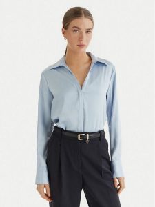 Calvin Klein Koszula LV044F129G Błękitny Regular Fit. Niebieskie koszule Calvin Klein, l, bez wzorów, z syntetyku, bez kołnierzyka, bez ramiączek. Za 449,99 zł.