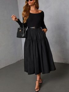 LA Angels Sukienka w kolorze czarnym rozmiar: S. Czarne sukienki LA Angels, s, bez wzorów, bez kołnierzyka, bez ramiączek, maxi. Za 208,99 zł.