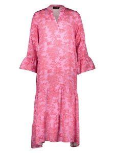 Miss goodlife Sukienka "Rose Jungle" w kolorze jasnoróżowym rozmiar: XS. Różowe sukienki miss goodlife, na co dzień, xs, bez wzorów, z wiskozy, bez kołnierzyka, bez ramiączek, maxi, proste. Za 180,91 zł.