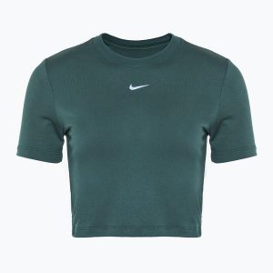 Koszulka damska Nike Sportswear Essential. Zielone bluzki Nike, l, bez wzorów, sportowe, bez kołnierzyka, bez ramiączek. Za 109,99 zł.