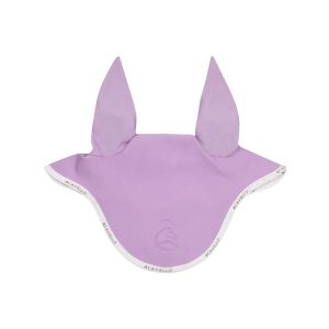 Czapka przeciwmuchowa dla konia z silikonu Acavallo Lycra. Białe czapki ACAVALLO, bez wzorów, z elastanu. Za 114,50 zł.