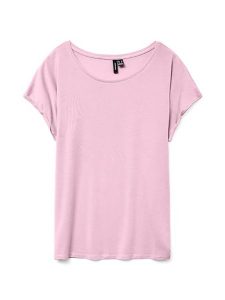 Vero Moda Koszulka w kolorze jasnoróżowym rozmiar: S. Różowe bluzki Vero Moda, s, bez wzorów, bez kołnierzyka, bez ramiączek. Za 65,85 zł.
