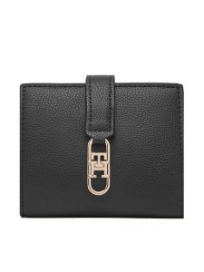 Tommy Hilfiger Portfel Th Libre Bifold AW0AW18934 Czarny. Czarne portfele TOMMY HILFIGER, bez wzorów, ze skóry. Za 269,99 zł.