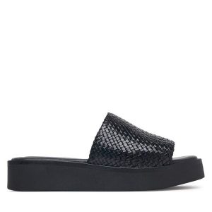 Klapki Vagabond Shoemakers. Czarne klapki Vagabond Shoemakers, bez wzorów, bez obcasa. Za 484,99 zł.