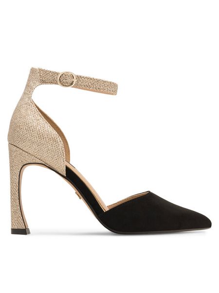 Nine West Czółenka ATIYA JF2186-1 Czarny. Czarne czółenka Nine West, bez wzorów, z materiału, bez obcasa, bez zapięcia. Za 137,99 zł.
