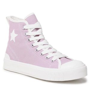 Trampki Jenny Fairy. Fioletowe trampki Jenny Fairy, bez wzorów, bez zapięcia. Za 44,99 zł.