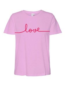 Vero Moda Koszulka "Kami" w kolorze jasnoróżowym rozmiar: XS. Różowe bluzki Vero Moda, xs, bez wzorów, z bawełny, bez kołnierzyka, bez ramiączek. Za 39,49 zł.