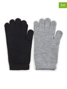 Orsay Rękawiczki (2 pary) w kolorze szaro-czarnym rozmiar: onesize. Czarne rękawiczki Orsay, bez wzorów, z materiału. Za 30,56 zł.