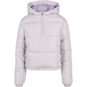 Damska kurtka pikowana Urban Classics. Fioletowe kurtki Urban Classics, l, bez wzorów, z puchu, bez kaptura. Za 338,50 zł.