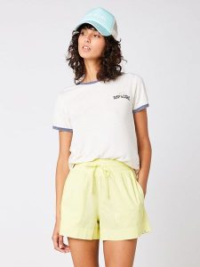Rip Curl Koszulka w kolorze białym rozmiar: S. Białe bluzki Rip Curl, s, bez wzorów, bez kołnierzyka, bez ramiączek. Za 74,63 zł.
