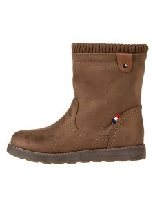 Freyling Botki zimowe w kolorze jasnobrązowym rozmiar: 38. Brązowe botki Freyling, na zimę, bez wzorów, z materiału, bez obcasa, bez zapięcia. Za 118,45 zł.