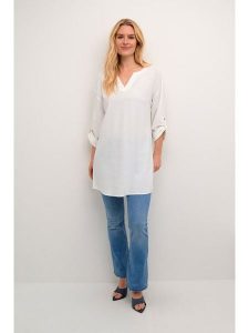 Cream Tunika w kolorze białym rozmiar: 46. Białe tuniki Cream, bez wzorów, bez kołnierzyka, bez ramiączek. Za 122,95 zł.