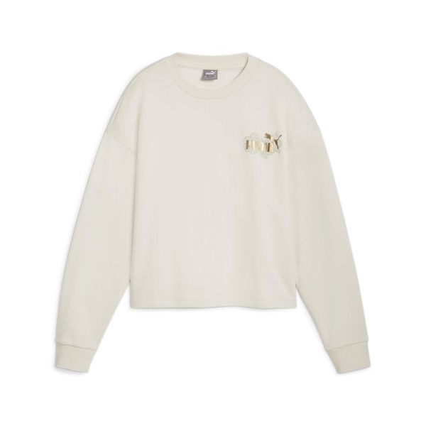 Damska bluza ESS+ CLASS ACT PUMA Alpine Snow White. Białe bluzy Puma, l, bez wzorów, bez kaptura. Za 169,35 zł.