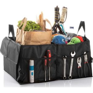 InnovaGoods Organizer do bagażnika w kolorze czarnym - 55 l rozmiar: onesize. Czarne shopper bag InnovaGoods, bez wzorów, z materiału, bez dodatków. Za 83,42 zł.