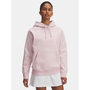 Bluza Damska Nierozpinana Z Kapturem Under Armour Rival Fleece Hoodie. Czerwone bluzy Under Armour, bez wzorów, z kapturem. Za 239,99 zł.