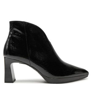 Botki Hispanitas. Czarne botki Hispanitas, bez wzorów, bez obcasa, na słupku, bez zapięcia. Za 539,99 zł.