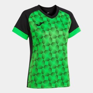Koszulka do piłki nożnej damska Joma Supernova III. Czarne bluzki JOMA, xl, bez wzorów, sportowe, bez kołnierzyka, bez ramiączek. Za 39,99 zł.