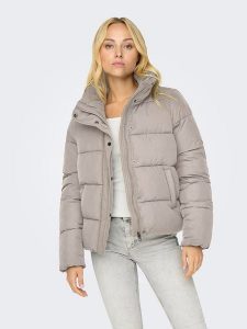 ONLY Kurtka zimowa "Cool" w kolorze kremowym rozmiar: XS. Szare kurtki ONLY, na zimę, xs, bez wzorów, z puchu, bez kaptura. Za 162,49 zł.