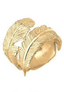 Elli Damski Wrap Pióro Boho Trend w srebrze 925 Sterling Silver Pierścionki 1 ct. Szare pierścionki Elli, srebrne. Za 268,99 zł.
