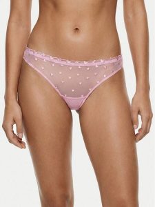 Guess Figi klasyczne O6RE05 KC600 Różowy. Czerwone figi Guess, z aplikacjami, z syntetyku. Za 159,99 zł.