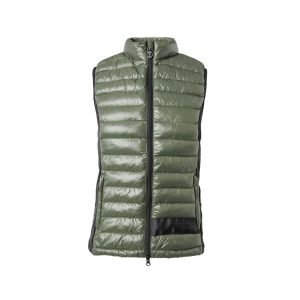 Damska ultralekka kurtka puchowa bez rękawów B Vertigo Sia. Zielone kurtki B VERTIGO, bez wzorów, z puchu, bez kaptura. Za 315,00 zł.