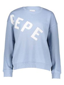 Pepe Jeans Bluza w kolorze błękitnym rozmiar: M. Niebieskie bluzy Pepe Jeans, m, bez wzorów, z bawełny, bez kaptura. Za 122,96 zł.