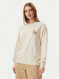 Roxy Bluza ERJFT04963 Beżowy Regular Fit. Brązowe bluzy Roxy, xl, bez wzorów, z bawełny, bez kaptura. Za 149,99 zł.