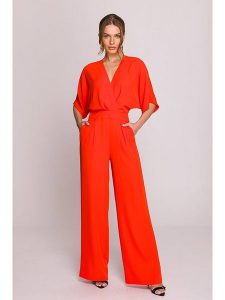 Stylove Kombinezon w kolorze pomarańczowym rozmiar: L. Pomarańczowe kombinezony Stylove, l, bez wzorów, bez kołnierzyka, bez ramiączek. Za 267,92 zł.