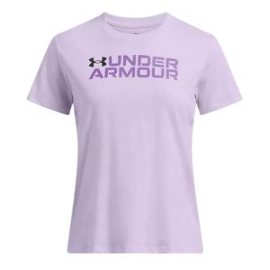Koszulka Damska Under Armour. Fioletowe koszulki sportowe Under Armour, bez wzorów, bez ramiączek. Za 81,99 zł.