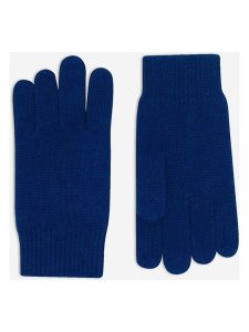 Perfect Cashmere Kaszmirowe rękawiczki "Hailey" w kolorze niebieskim rozmiar: onesize. Niebieskie rękawiczki Perfect Cashmere, bez wzorów, z kaszmiru. Za 121,99 zł.