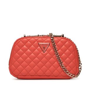 Torebka Guess. Pomarańczowe torebki klasyczne Guess, z aplikacjami, bez dodatków. Za 299,99 zł.