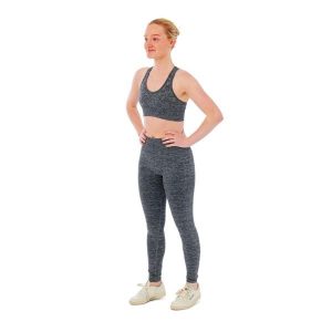 Damski zestaw sportowy Xtreme - legginsy sportowe + top sportowy - Antracyt. Szare legginsy XTREME SOCKSWEAR, bez wzorów, z materiału, z podwyższonym stanem. Za 190,74 zł.