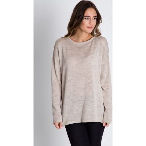 Sweter w kolorze ecru z długim rękawem BIALCON. Swetry klasyczne marki BIALCON. W wyprzedaży za 97,00 zł.