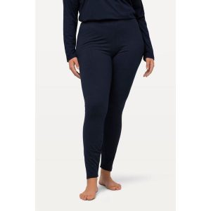 Damskie Narciarskie legginsy funkcyjne szybkoschnące bardzo ciepłe. Niebieskie legginsy Ulla Popken, bez wzorów, z elastanu. Za 195,99 zł.