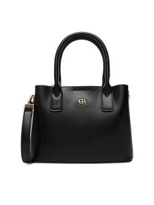 GINO ROSSI Torebka C-KY186 Czarny. Czarne kuferki Gino Rossi, bez wzorów, z materiału, bez dodatków. Za 179,99 zł.