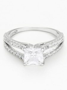 OR ÉCLAT Złoty pierścionek "La Merveilleuse" z cyrkoniami rozmiar: 54. Szare pierścionki OR ÉCLAT, z cyrkonią, złote. Za 1 435,99 zł.