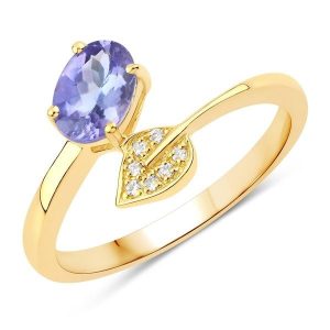 Rafaela Donata Pierścionek Srebro wysokiej próby Żółte złoto Pierścionki 1 ct Damski. Żółte pierścionki Rafaela Donata, z tanzanitem, pozłacane. Za 609,99 zł.