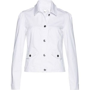 Kurtka dżinsowa bonprix biały denim. Kurtki marki bonprix. Za 129,99 zł.